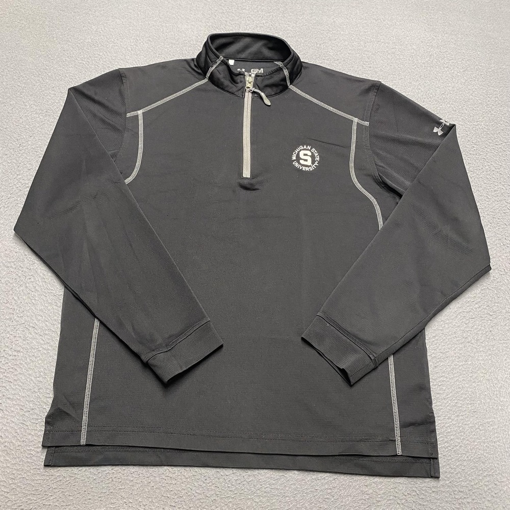 Michigan State Spartans‎ Shirt Mens Medium NCAA Basketball Under Armour Pullover